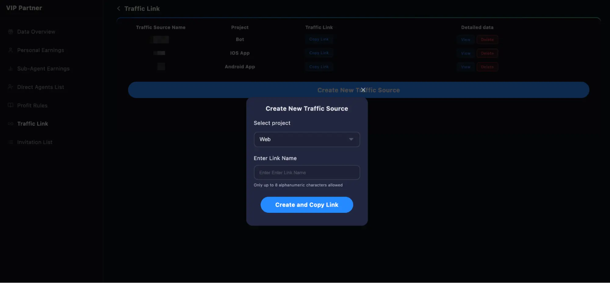 Создание партнерской ссылки в LuckyBear