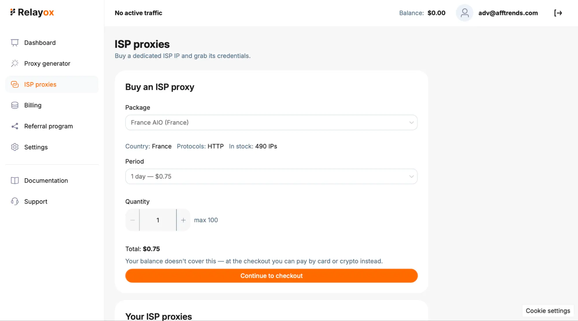 ISP proxies