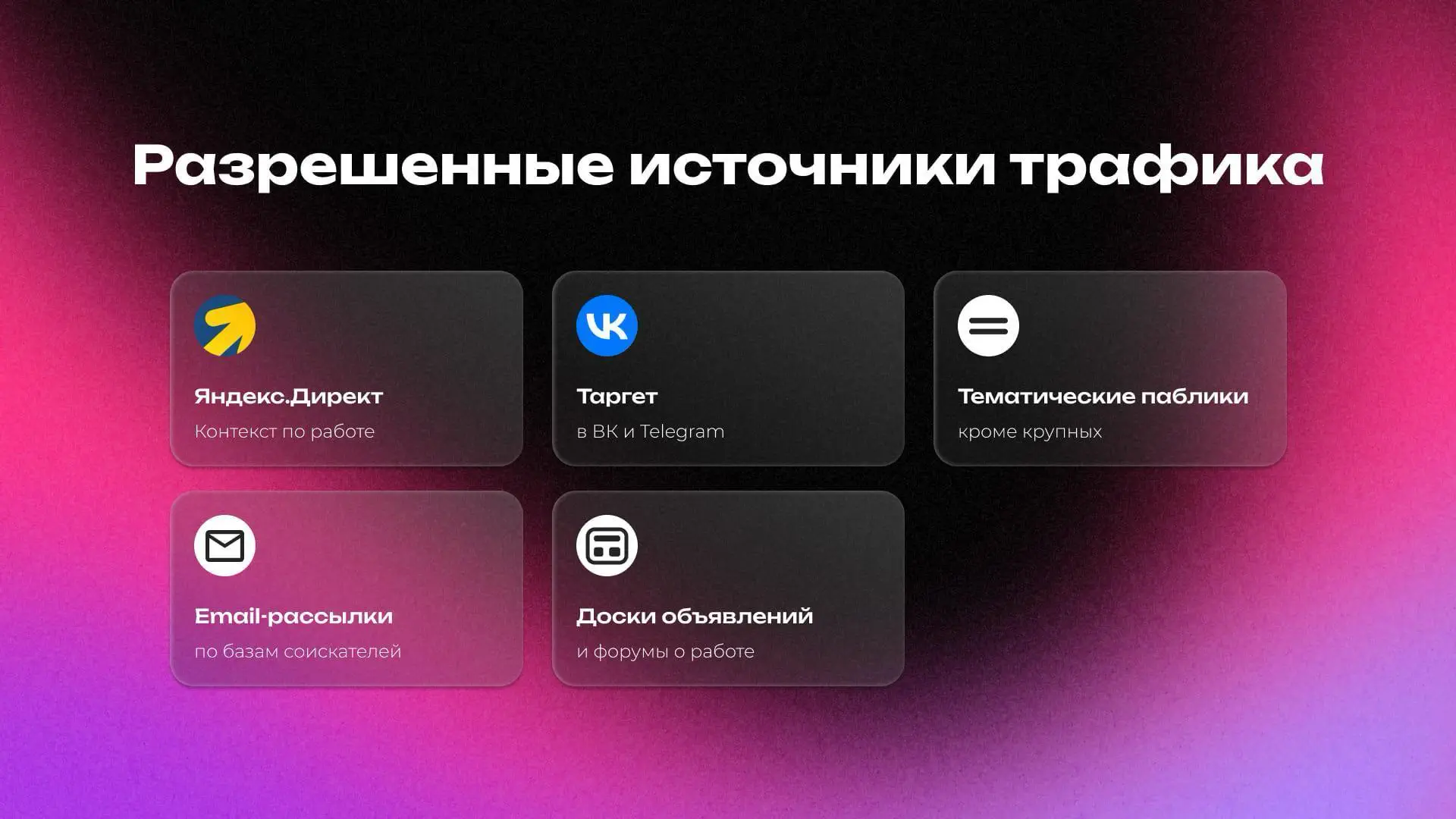 Где размещать вакансию и откуда брать трафик?