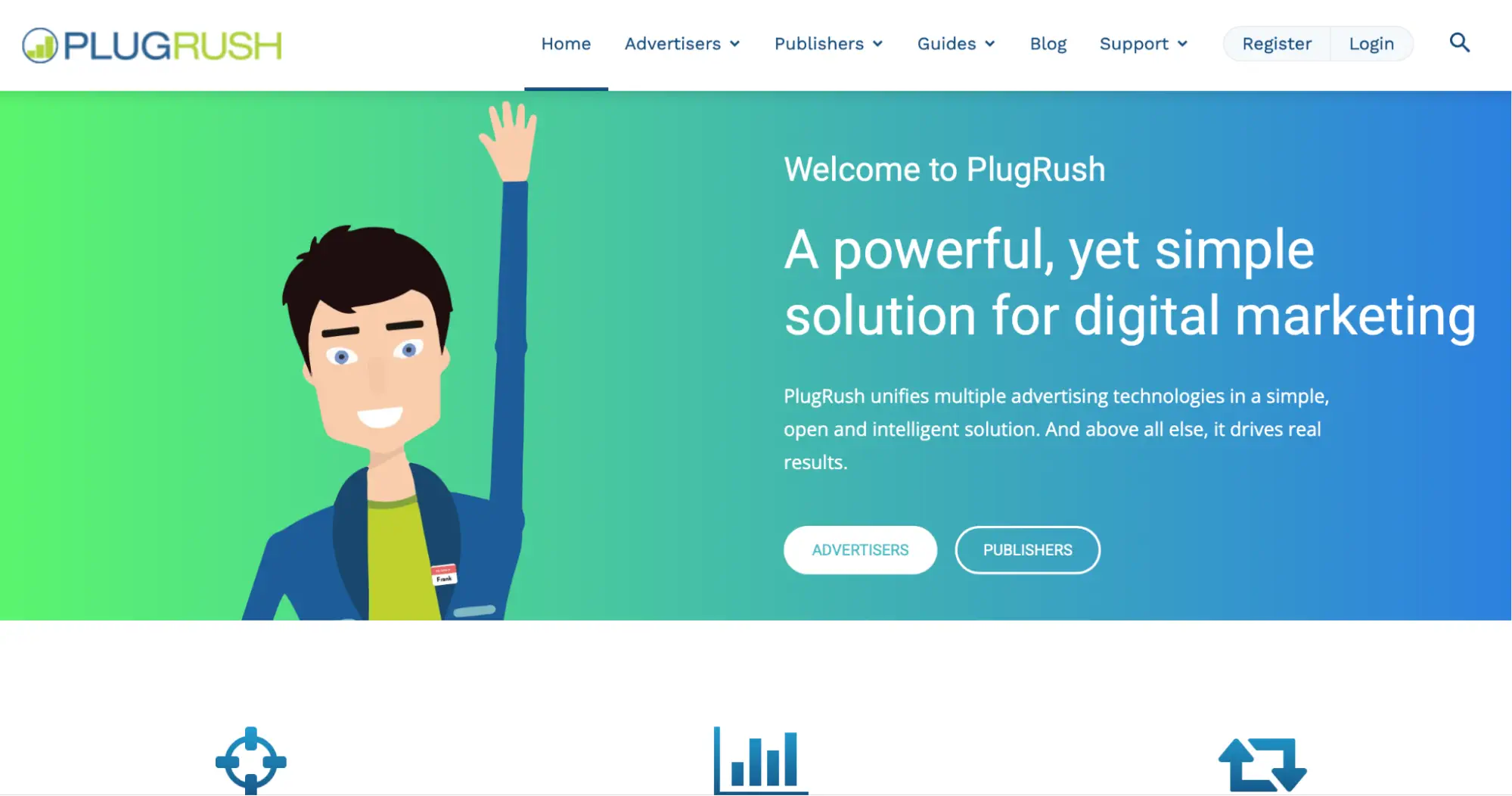 Главная страница PlugRush